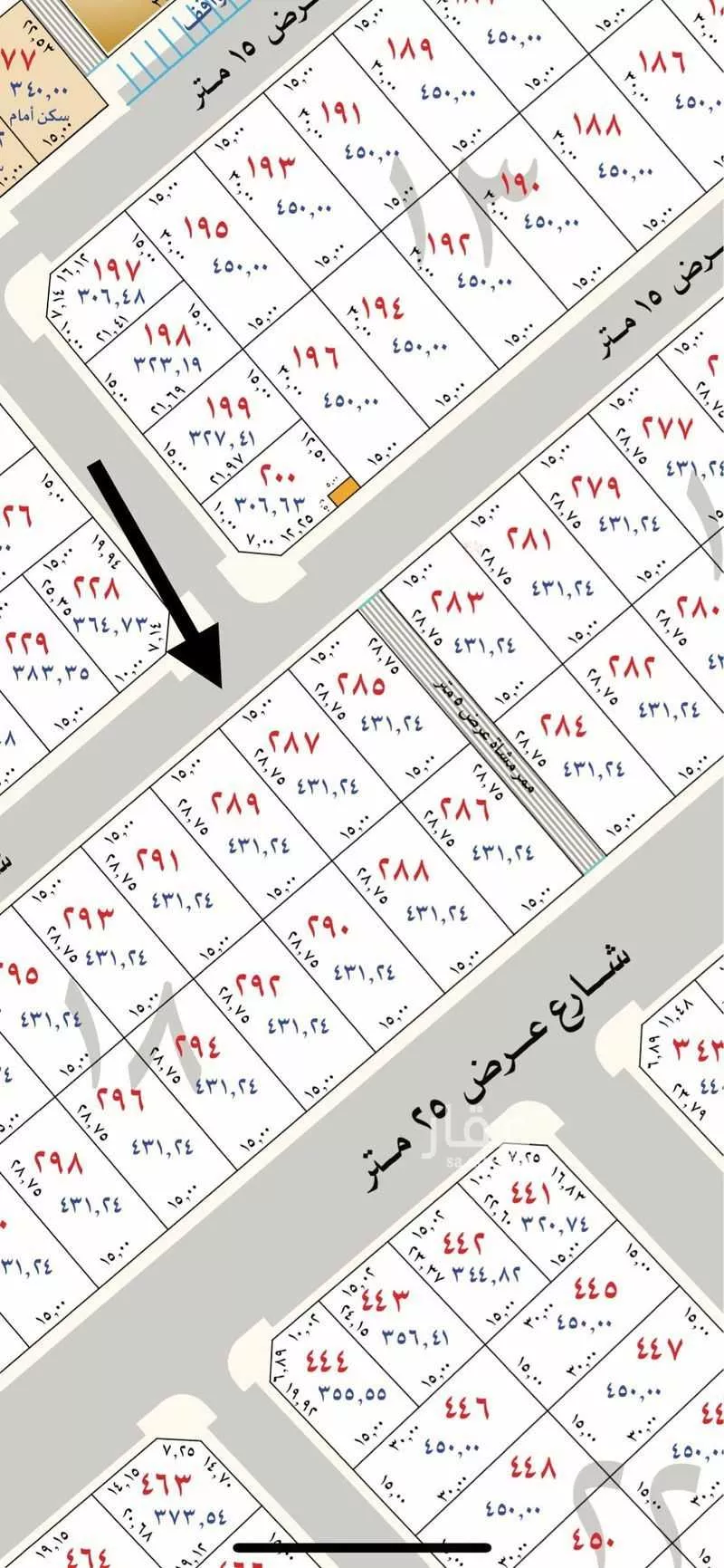 أرض للبيع في شارع اشبيليا, حي العونية, مدينة عنيزة, منطقة القصيم 1 صورة