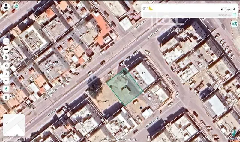 أرض للبيع في شارع عامر ابن الاشجعي, حي طيبة, مدينة الدمام, المنطقة الشرقية 1 صورة