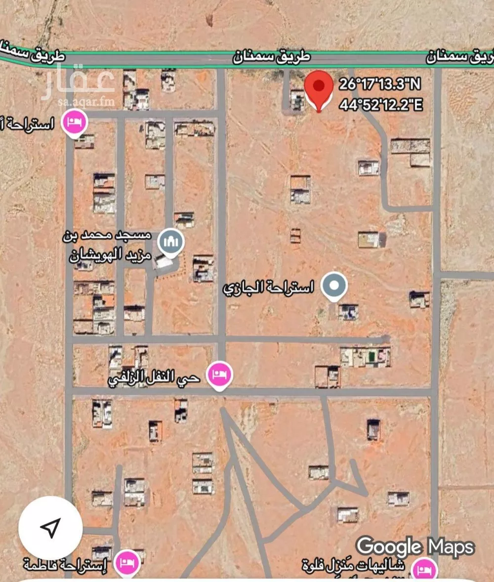 أرض للبيع في حي النفل, مدينة الزلفي, منطقة الرياض 1 صورة