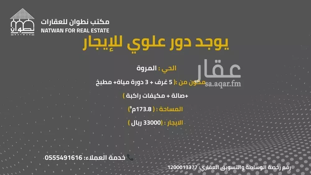 دور للإيجار في شارع قابل منيف, حي المروة, مدينة الرياض, منطقة الرياض 1 صورة