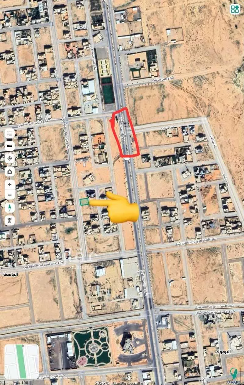 أرض للبيع في شارع ابي بن ثابت الانصاري, حي الجامعة, مدينة ثادق, منطقة الرياض 1 صورة