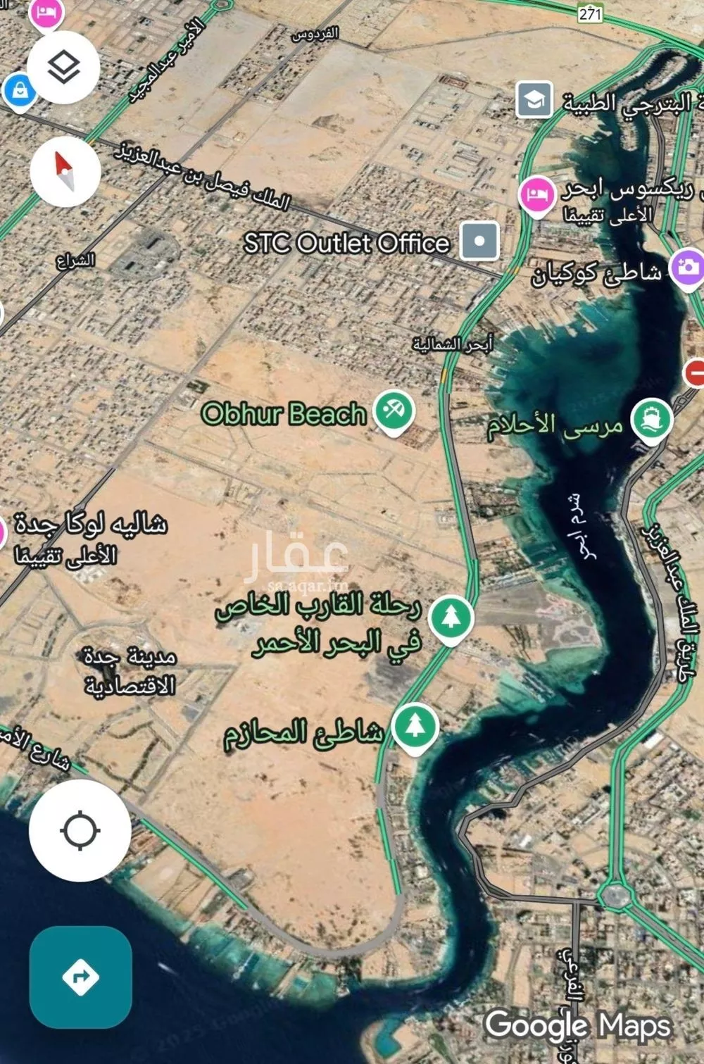 أرض للبيع في شارع الامير مشعل ابن ماجد ابن عبدالله, حي أبحر الشمالية, مدينة جدة, منطقة مكة المكرمة 1 صورة