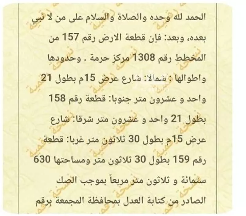 أرض للبيع في شارع الحسن النابلسي ، حرمة ، المجمعة 1 صورة