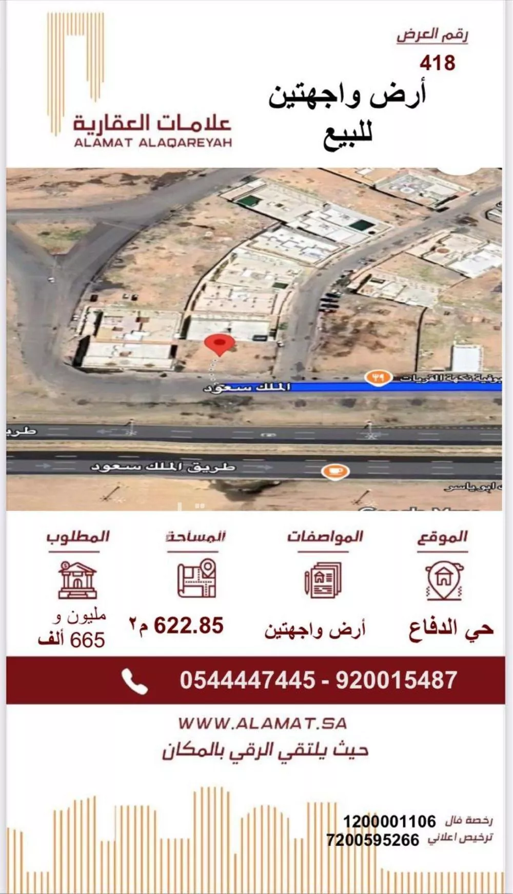 أرض للبيع في شارع ميسرة بن حبيب, حي السلام, مدينة المدينه المنوره, منطقة المدينة المنورة 1 صورة