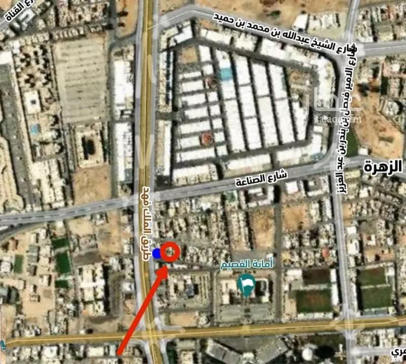 عمارة للإيجار في شارع طريق الملك فهد, حي الزهرة, مدينة بريدة, منطقة القصيم 1 صورة