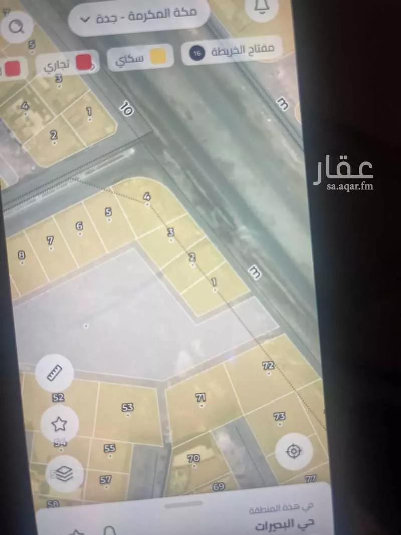 أرض للإيجار في حي البحيرات, مدينة جدة, منطقة مكة المكرمة 1 صورة