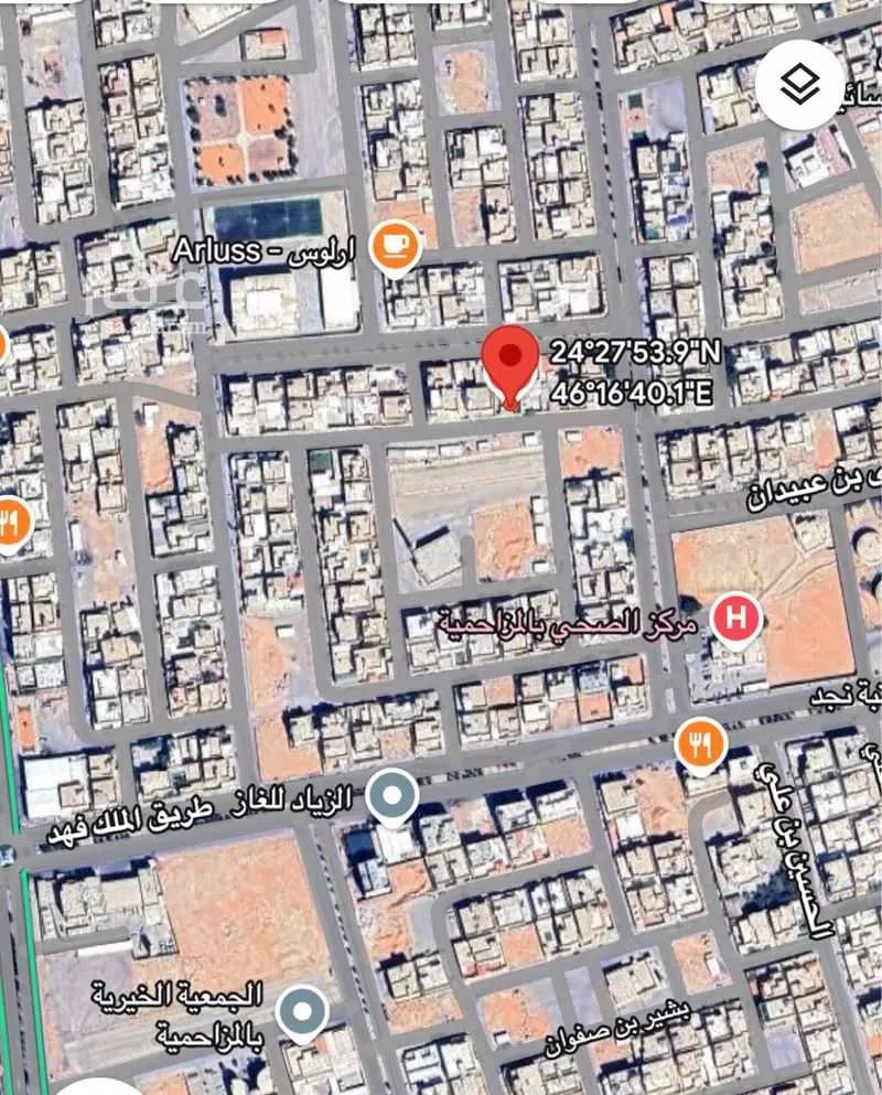 أرض للبيع في شارع الحارث بن نوفل بن الحارث بن عبدالمطلب, حي الأندلس, مدينة المزاحمية, منطقة الرياض 1 صورة