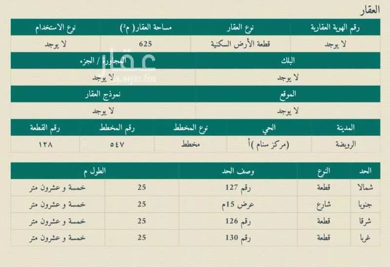 أرض للبيع في شارع سنام 203, حي سنام, مدينة سنام, منطقة الرياض 1 صورة