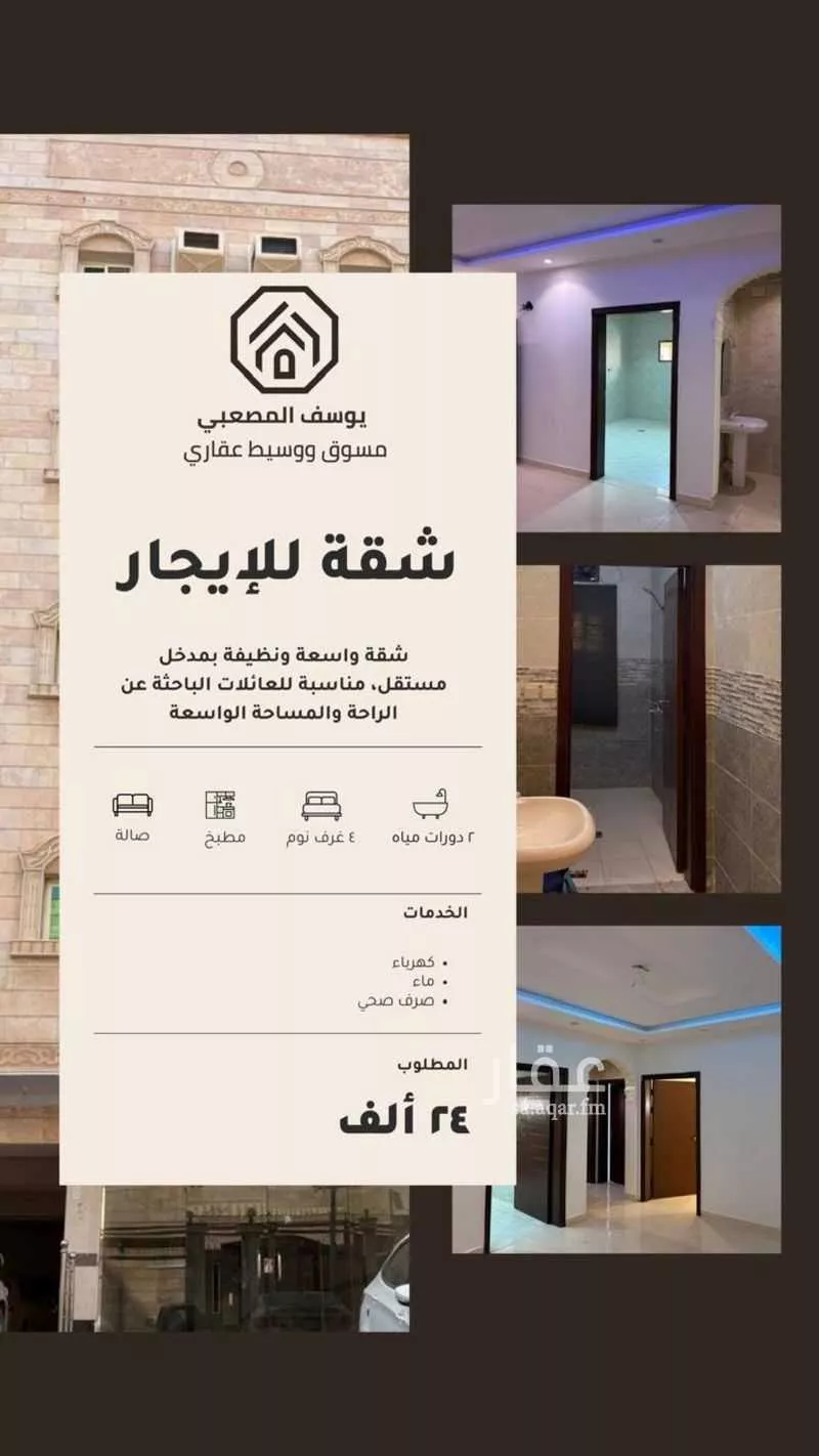 عمارة للإيجار في شارع محمد بن أبي القاسم الشهرستا, حي المنتزهات, مدينة جدة, منطقة مكة المكرمة 1 صورة