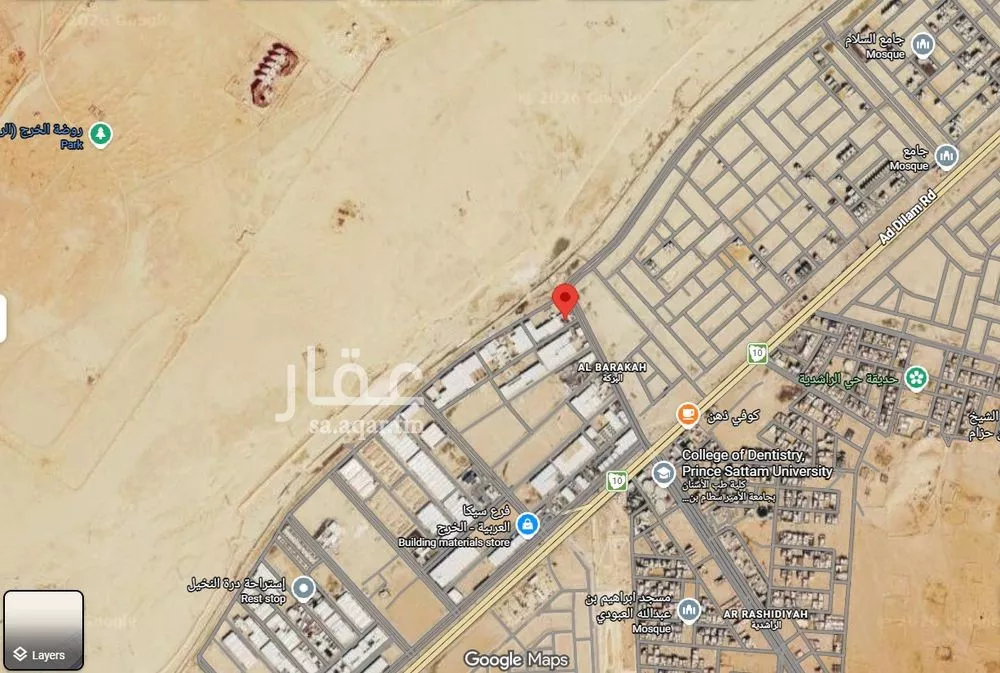 مستودع للإيجار في شارع عصمه الضبي, حي غياضة, مدينة الخرج, منطقة الرياض 1 صورة