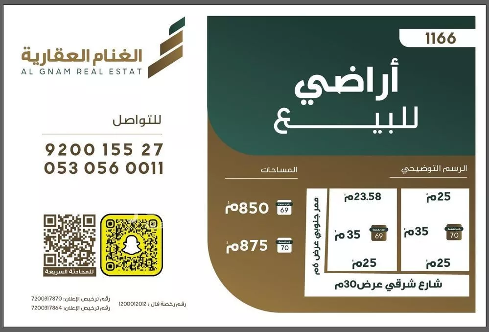 أرض للبيع في شارع الندوة, حي الميداء, مدينة البصر, منطقة القصيم 1 صورة
