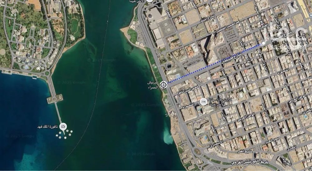 أرض للبيع في شارع فلسطين, حي الحمراء, مدينة جدة, منطقة مكة المكرمة 1 صورة