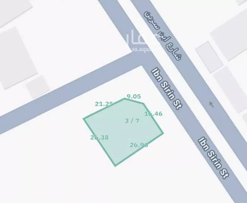 أرض للبيع في شارع ابن سرين, حي الروضة, مدينة الدمام, المنطقة الشرقية 1 صورة