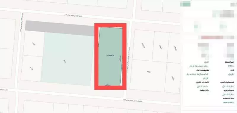 أرض للبيع في شارع محمد صالح امام, حي العوالي, مدينة الرياض, منطقة الرياض 1 صورة