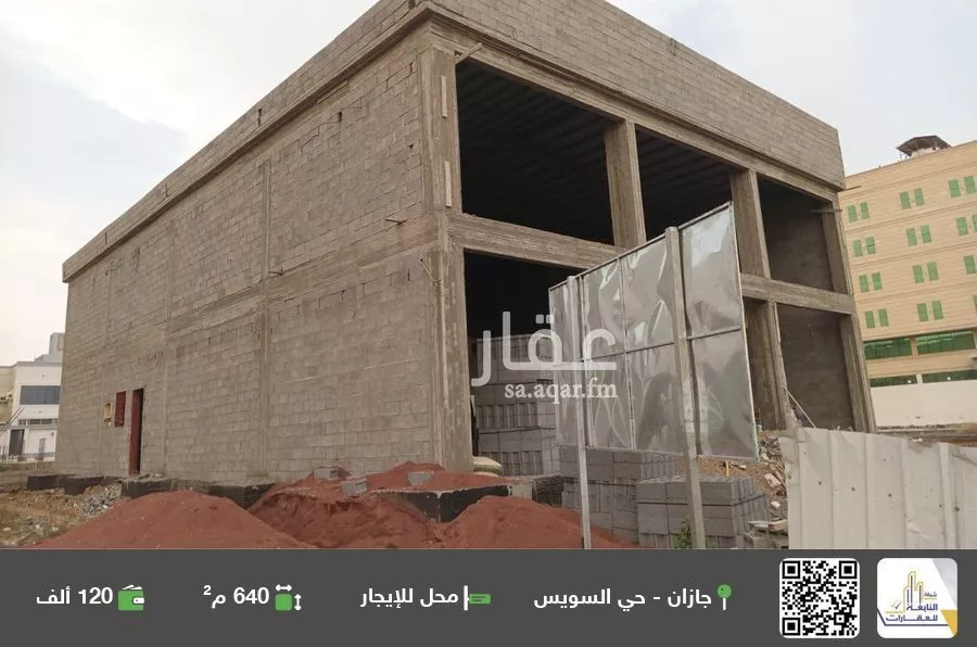محل للإيجار في شارع شارع الامير ناصر بن عبد العزيز, حي الرحاب 2, مدينة جازان, منطقة جازان 1 صورة
