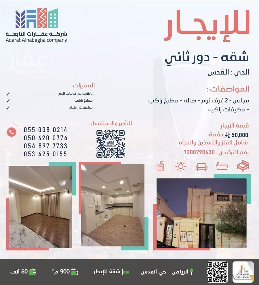 شقة للإيجار في شارع يوسف الخفاف, حي القدس, مدينة الرياض, منطقة الرياض 1 صورة