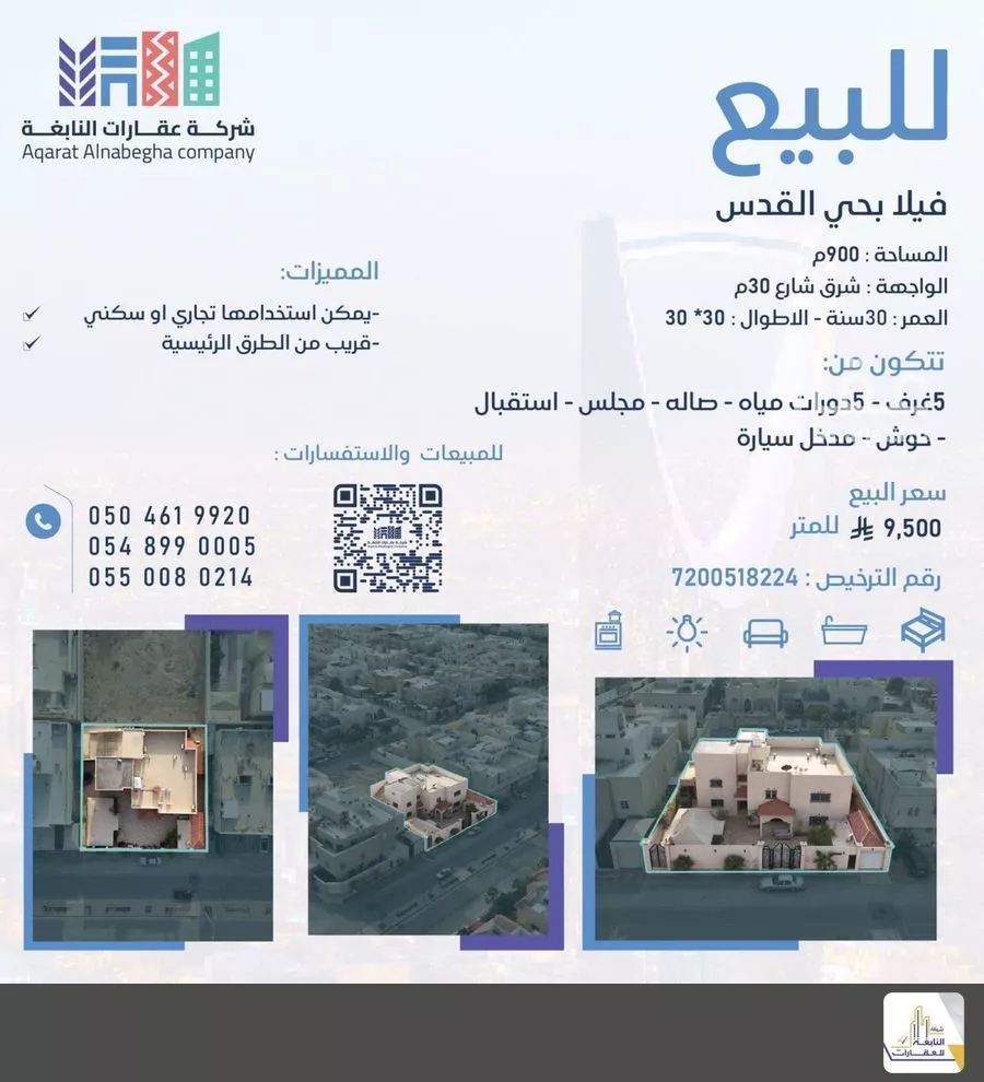فيلا للبيع في شارع التآخي, حي القدس, مدينة الرياض, منطقة الرياض 1 صورة