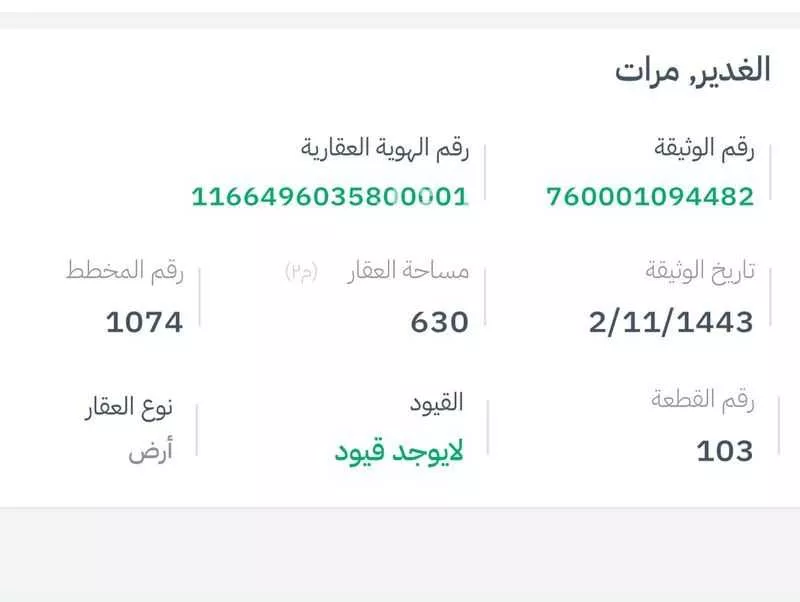 أرض للبيع في شارع 1111, حي الغدير, مدينة مرات, منطقة الرياض 1 صورة