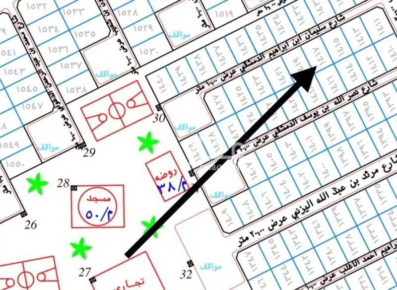 أرض للبيع في شارع سليمان بن ابراهيم الدمشقي, حي الصويدرة, مدينة المدينة المنورة, منطقة المدينة المنورة 1 صورة