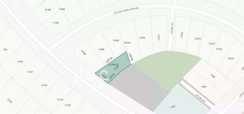 أرض للبيع في شارع الحسن الهمام, حي طيبة, مدينة الرياض, منطقة الرياض 1 صورة