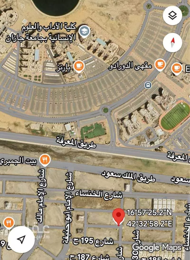 أرض للبيع في شارع 205 ح, حي المحمدية 1, مدينة جازان, منطقة جازان 1 صورة