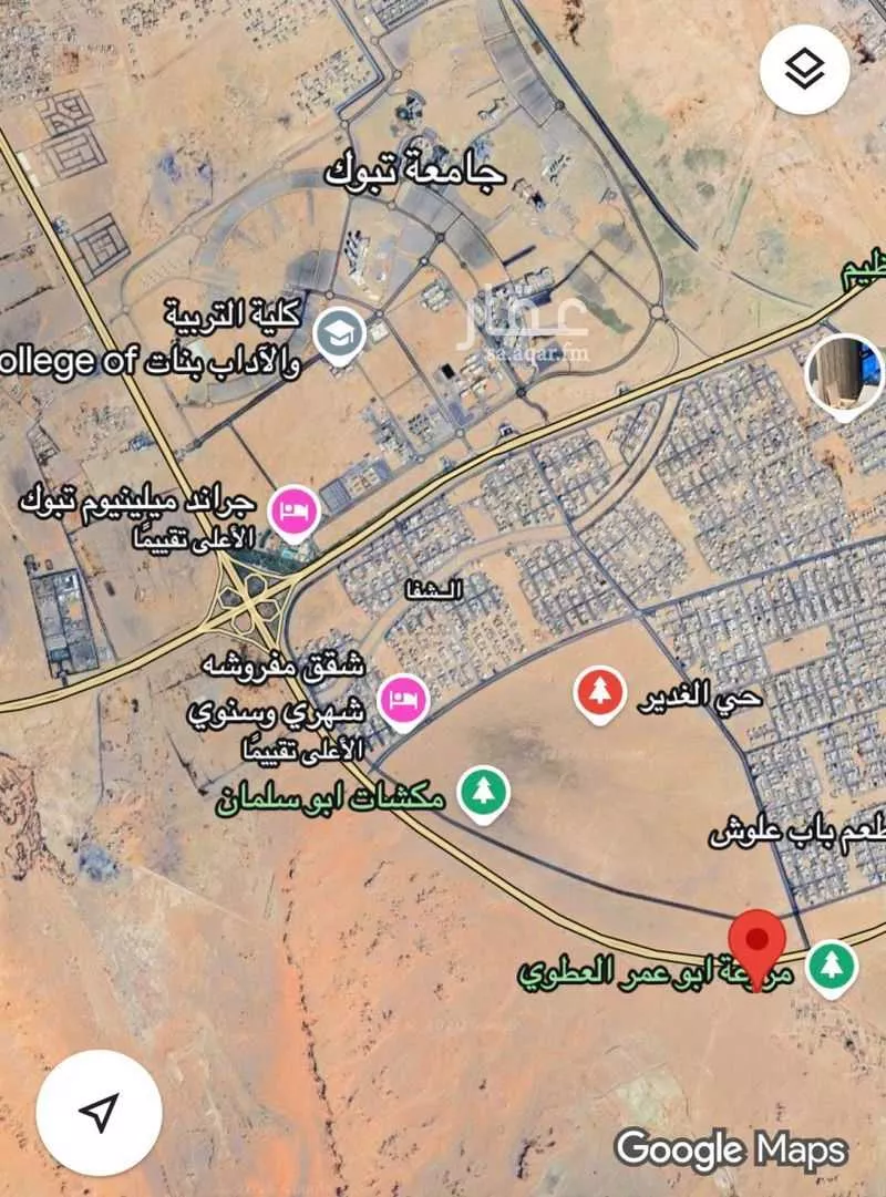 أرض للبيع في حي العين, مدينة تبوك, منطقة تبوك 1 صورة