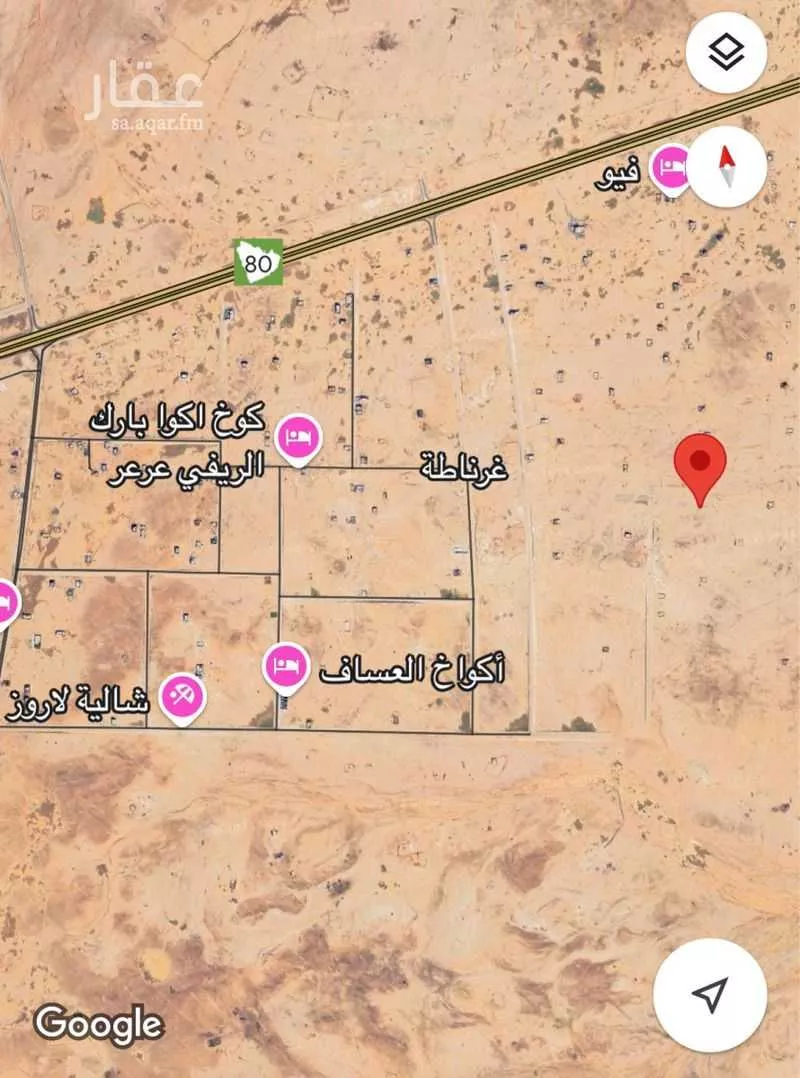 أرض للبيع في حي غرناطة الشرقي, مدينة عرعر, منطقة الحدود الشماليه 1 صورة