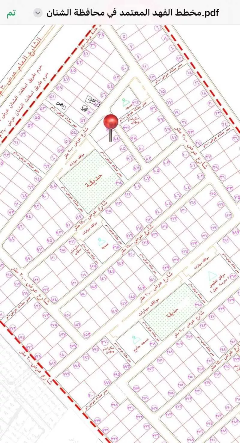 أرض للبيع في حفيرة الشقيق ، موقق 1 صورة