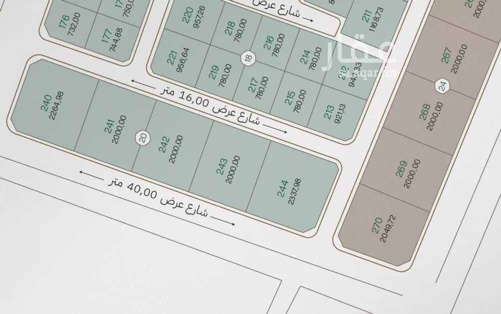 أرض للبيع في شارع الامام محمد بن عبد الوهاب, حي طيبة, مدينة الدمام, المنطقة الشرقية 1 صورة