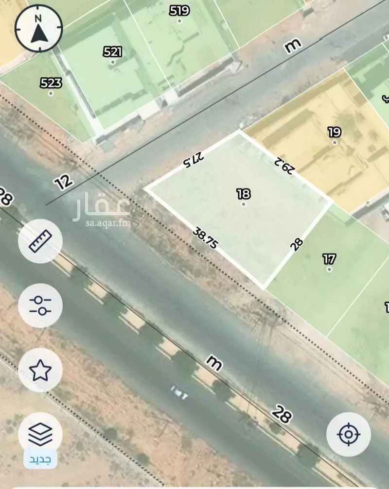 أرض للبيع في شارع طلحة بن عبدالله, حي الميداء, مدينة البصر, منطقة القصيم 1 صورة