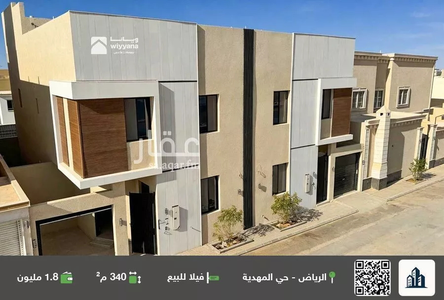 فيلا للبيع في شارع أبي الزناد, حي المهدية, مدينة الرياض, منطقة الرياض 1 صورة