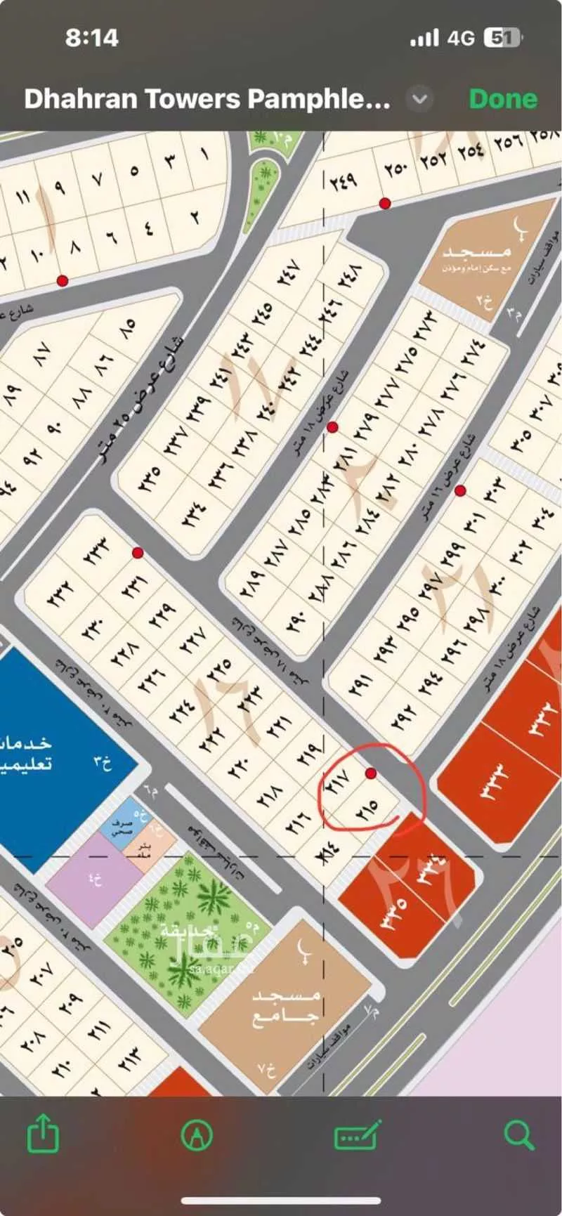 أرض للبيع في شارع التضامن, حي الشعلة, مدينة الدمام, المنطقة الشرقية 1 صورة