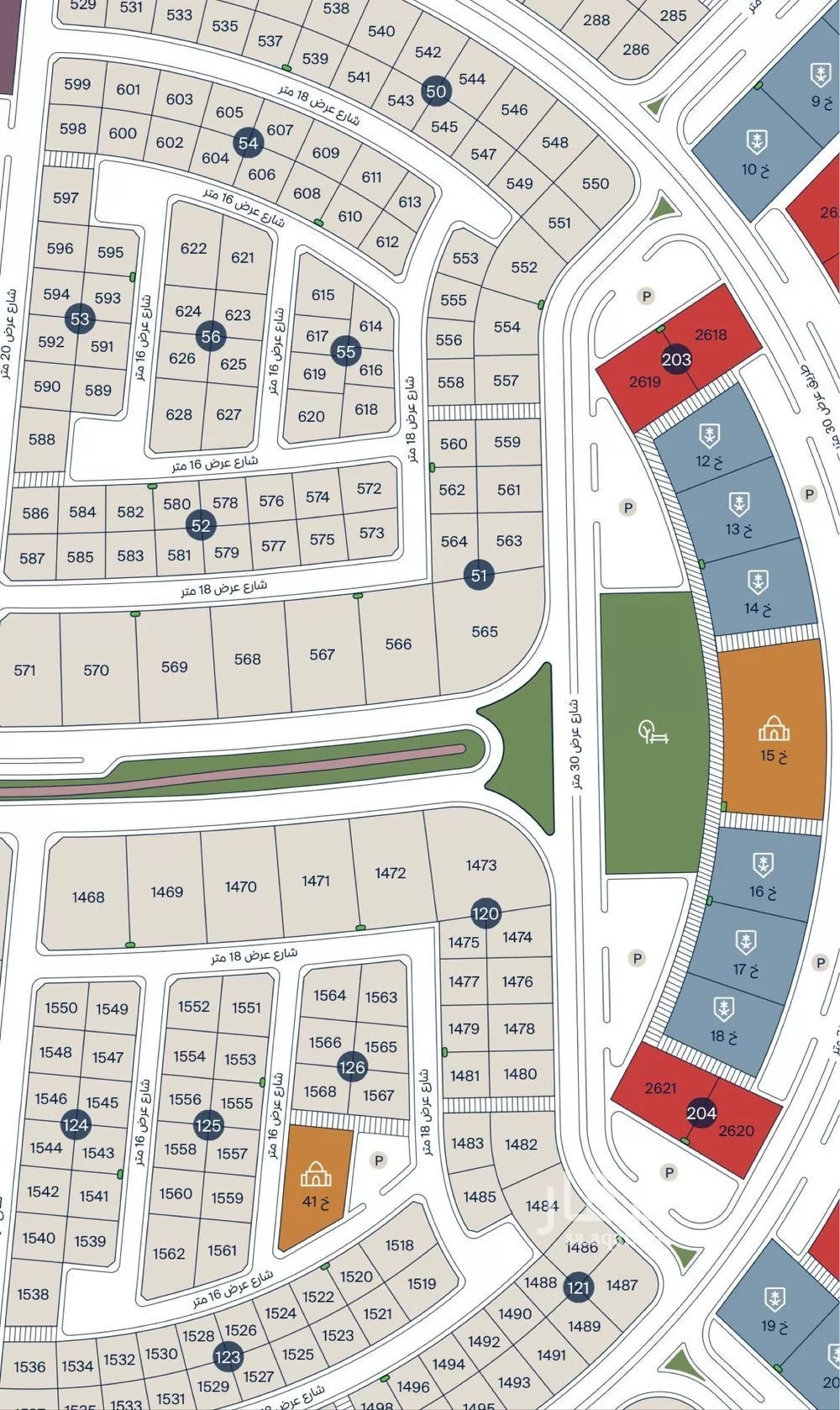أرض للبيع في شارع 50 السيف, حي السيف, مدينة الدمام, المنطقة الشرقية 1 صورة