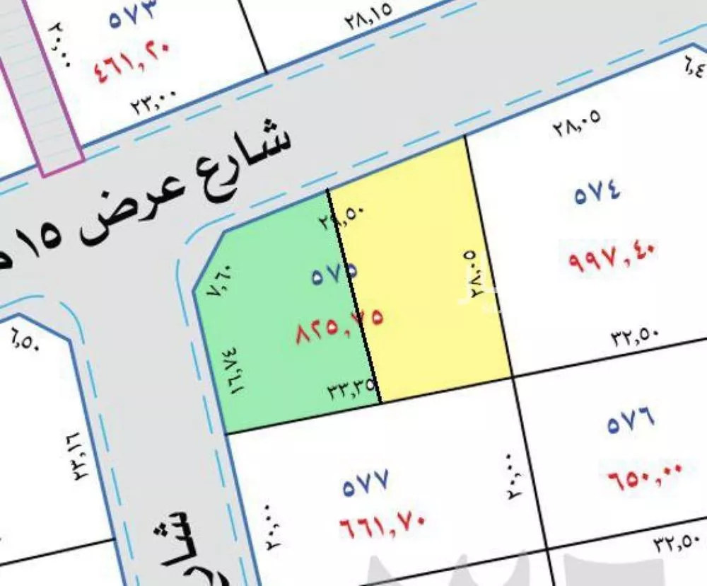 أرض للبيع في شارع لايوجد, حي المنار, مدينة عنيزه, منطقة القصيم 1 صورة