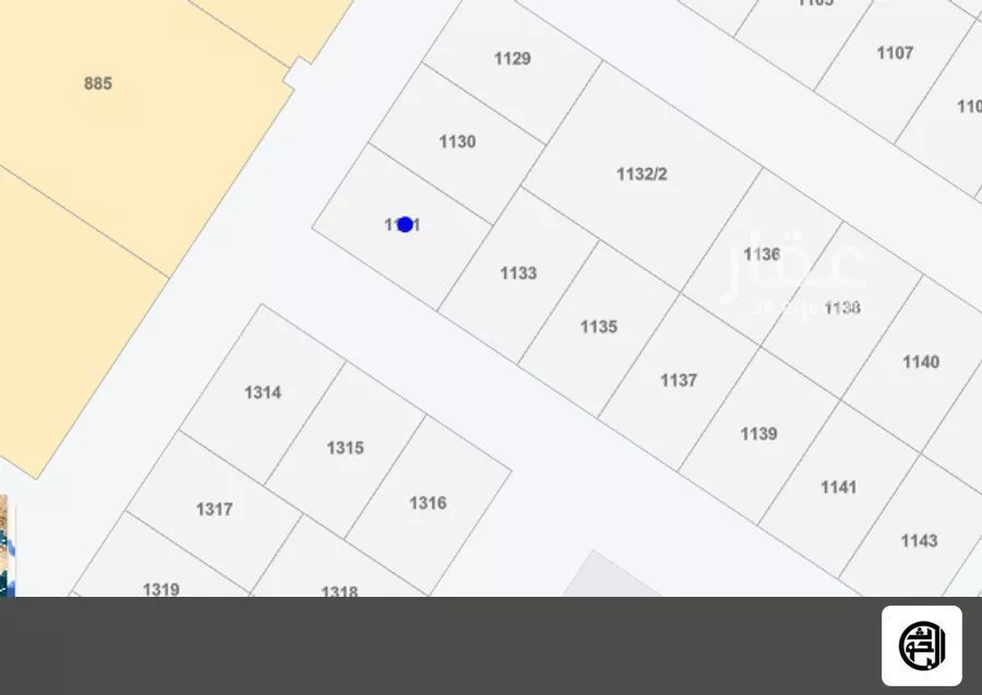 أرض للبيع في شارع غربي , حي الشفق, مدينة بريدة, منطقة القصيم 1 صورة