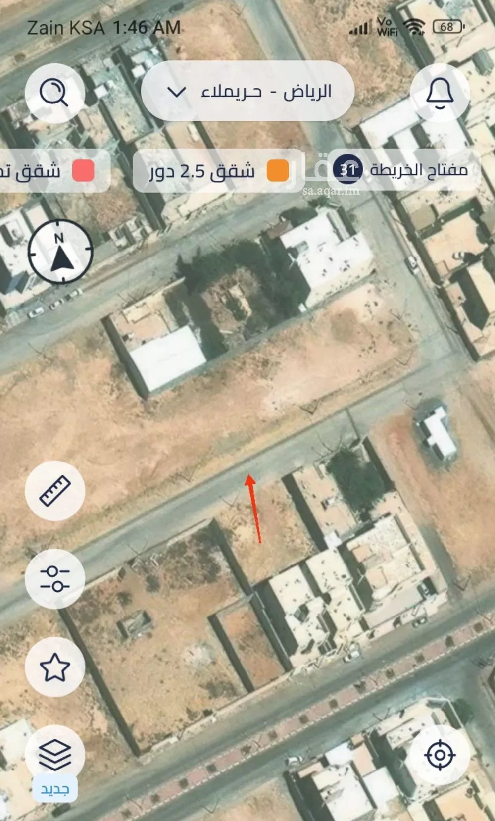 أرض للبيع في شارع الامير عبدالرحمن ابن عبدالعزيز, حي ملهم, مدينة ملهم, منطقة الرياض 1 صورة