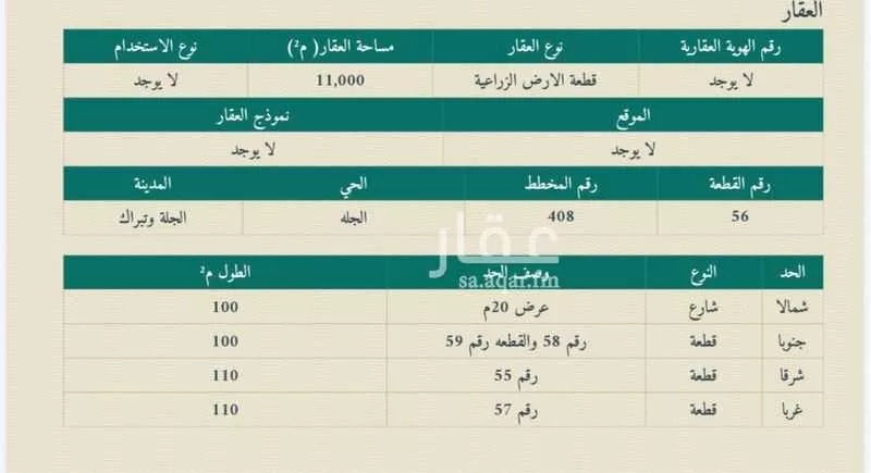 أرض للبيع في مدينة الجلة, منطقة الرياض 1 صورة