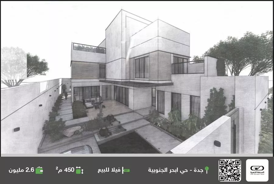 فيلا للبيع في شارع الحسن الفارقي, حي أبحر الجنوبية, مدينة جدة, منطقة مكة المكرمة 1 صورة
