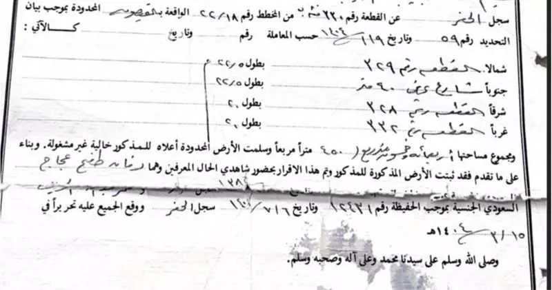 أرض للبيع في شارع الثالث 1 ، حي الشفاء ، القيصومة ، حفر الباطن 1 صورة