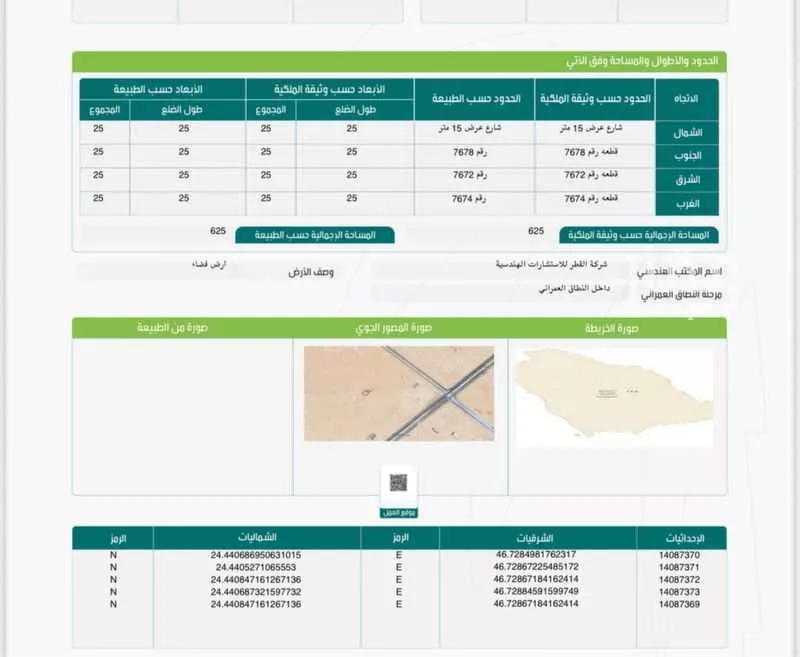 أرض للبيع في حي عريض, مدينة الرياض, منطقة الرياض 1 صورة