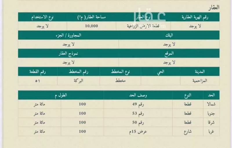 أرض للبيع في شارع جو 434 ، ضرما ، ضرما 1 صورة