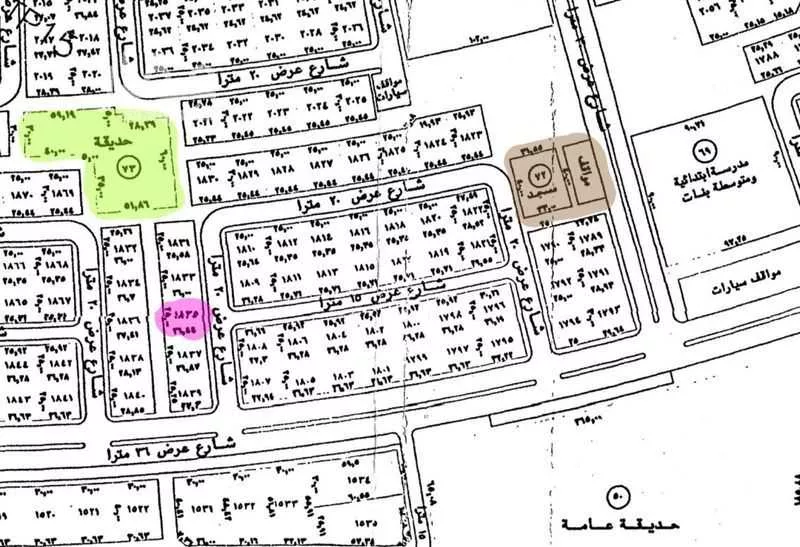 أرض للبيع في حي العيون, مدينة الخرج, منطقة الرياض 1 صورة