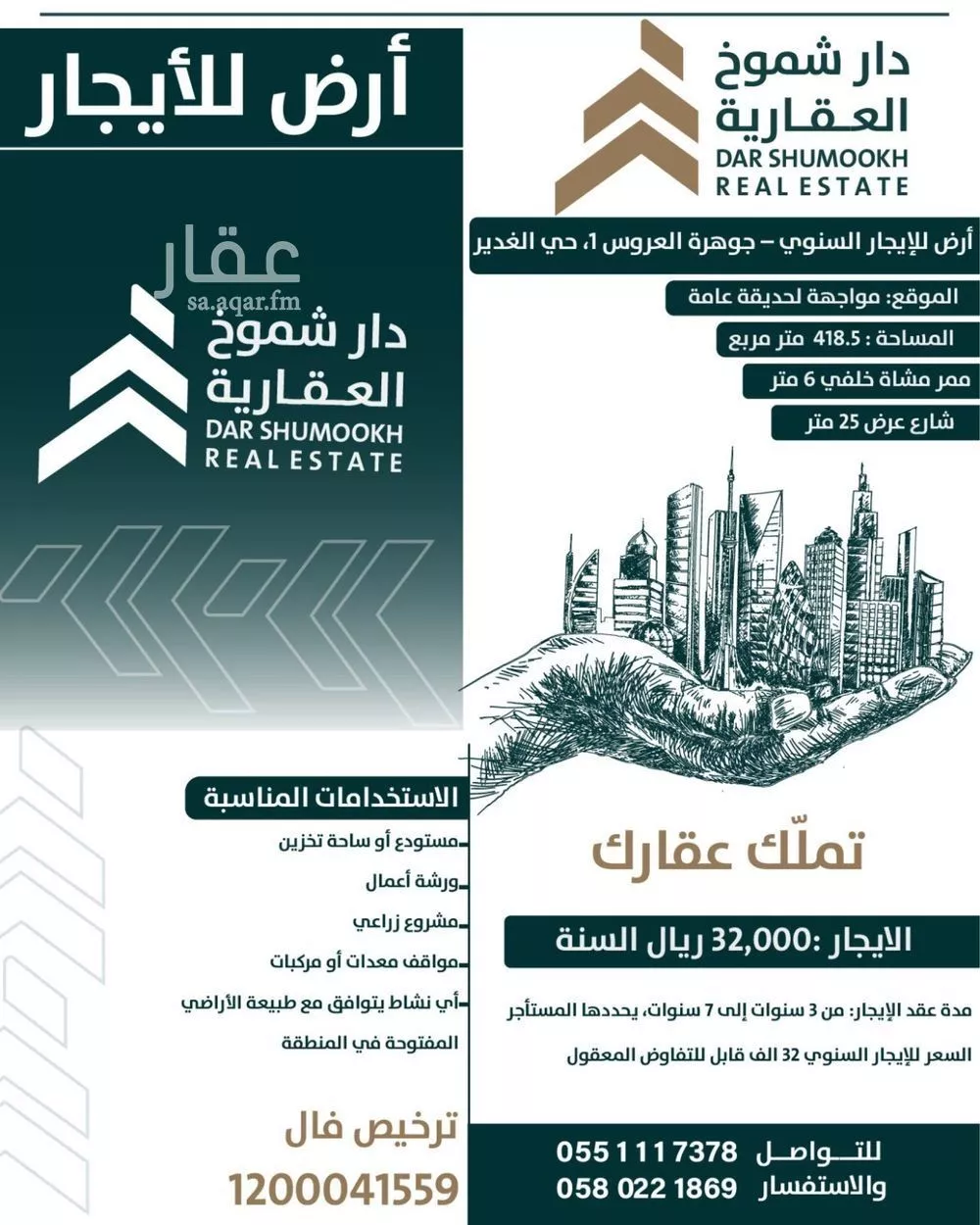 أرض للإيجار في شارع الغدير, حي الغدير, مدينة جدة, منطقة مكة المكرمة 1 صورة