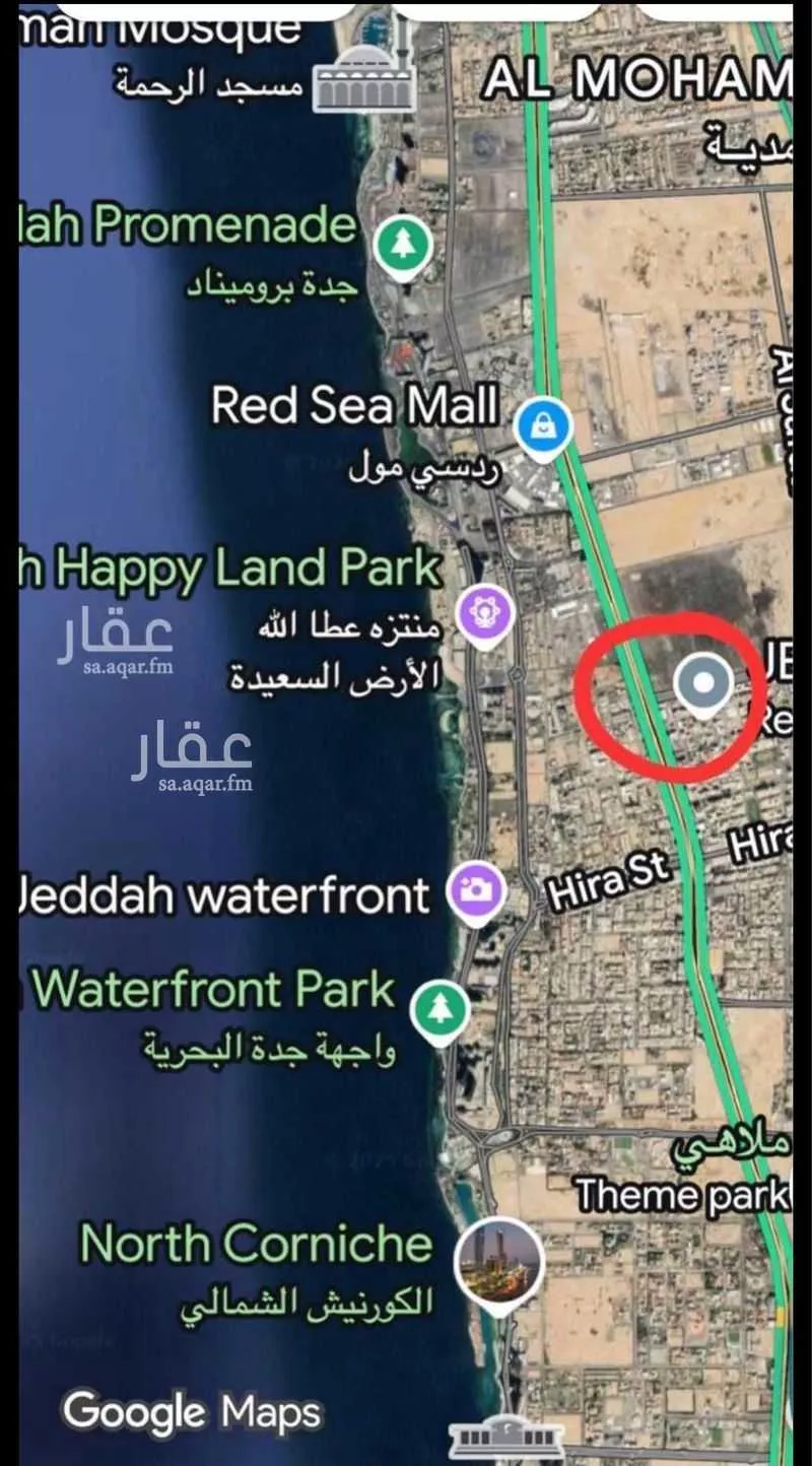أرض للبيع في شارع البحث العلمي ، حي الشاطئ ، جدة ، جدة 1 صورة