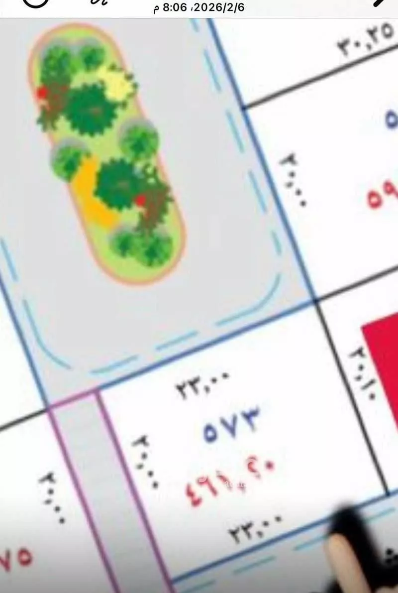 أرض للبيع في شارع ثابت بن المنذر, حي المنار, مدينة عنيزة, منطقة القصيم 1 صورة