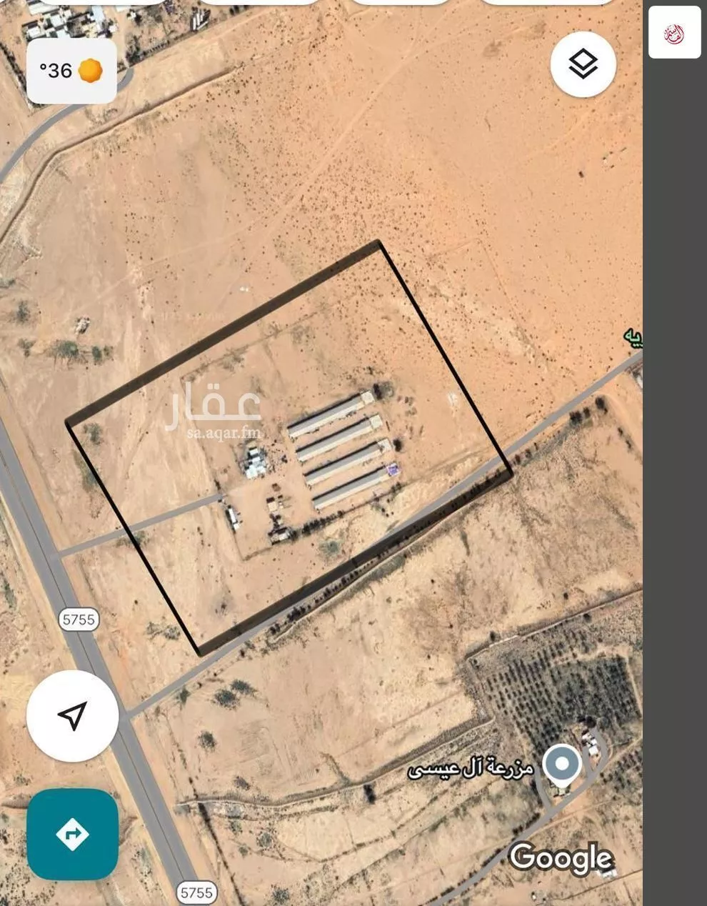 أرض للإيجار في شارع 5755, حي الساحبه ومزارعها, مدينة الساحبه ومزارعها, منطقة الرياض 1 صورة