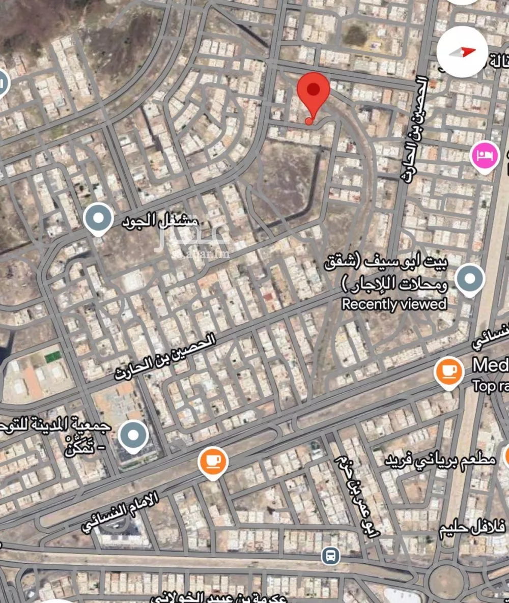 أرض للبيع في شارع هند بنت عقبه القرشيه, حي العزيزية, مدينة المدينة المنورة, منطقة المدينة المنورة 1 صورة