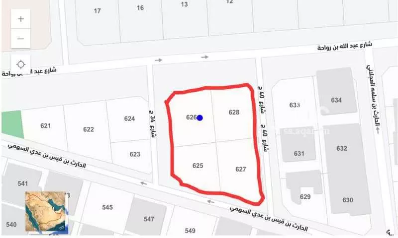 أرض للبيع في شارع شارع 34 ج, حي المطار, مدينة جازان, منطقة جازان 1 صورة