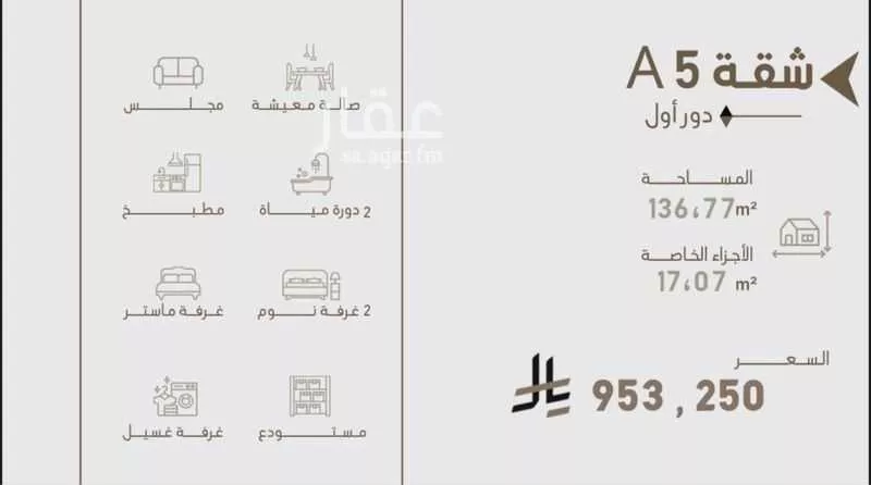 شقة للبيع في شارع ابن عبدالجبار, حي النسيم الشرقي, مدينة الرياض, منطقة الرياض 1 صورة