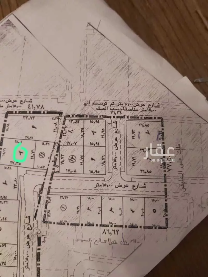 أرض للبيع في شارع حويلان, حي خب الجطيلي, مدينة بريدة, منطقة القصيم 1 صورة